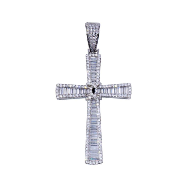 Sterling Silver Cubic Zirconia Cross