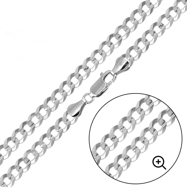 Sterling Silver Cuban Chain 8mm