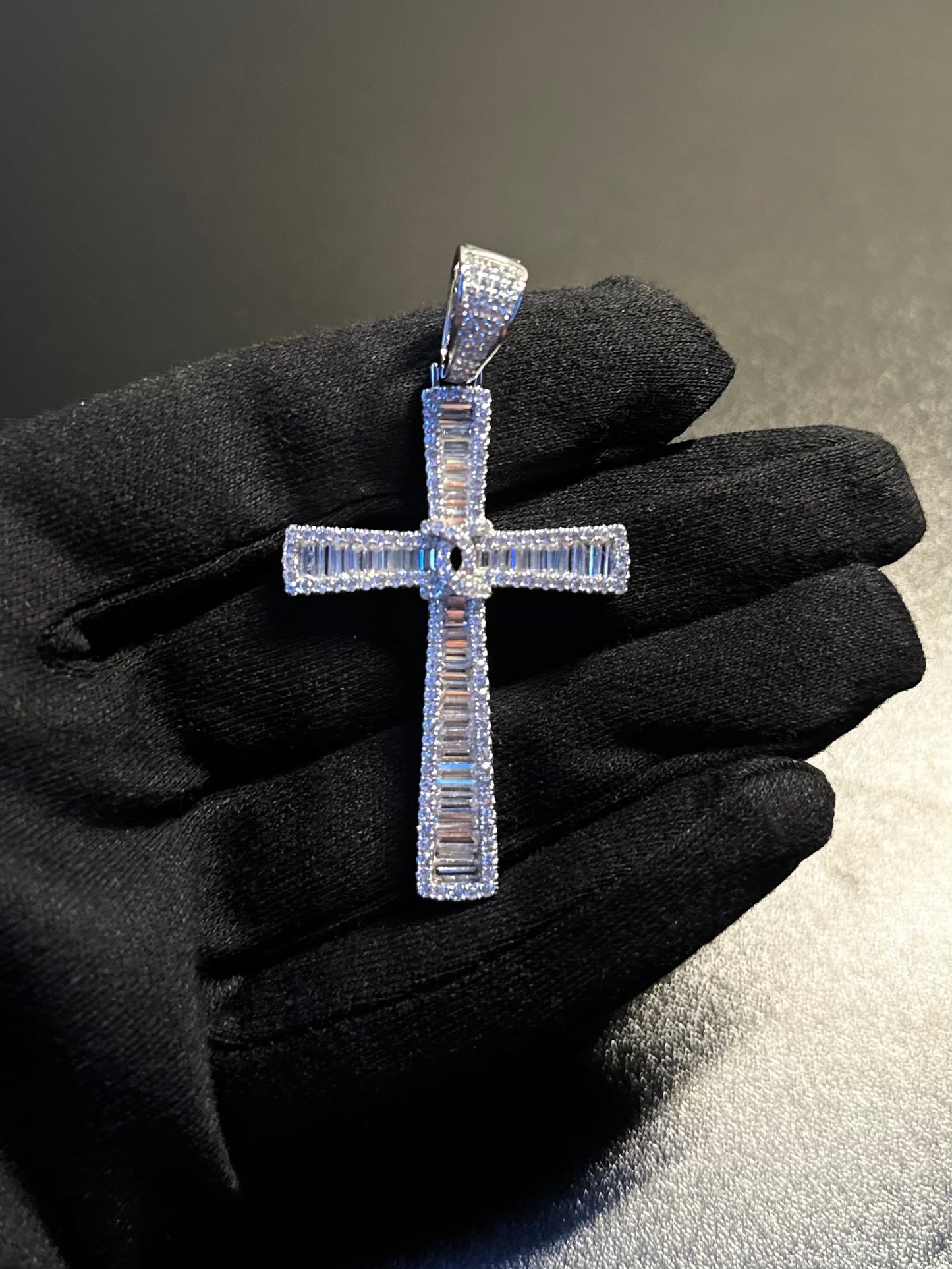 Sterling Silver Cubic Zirconia Cross