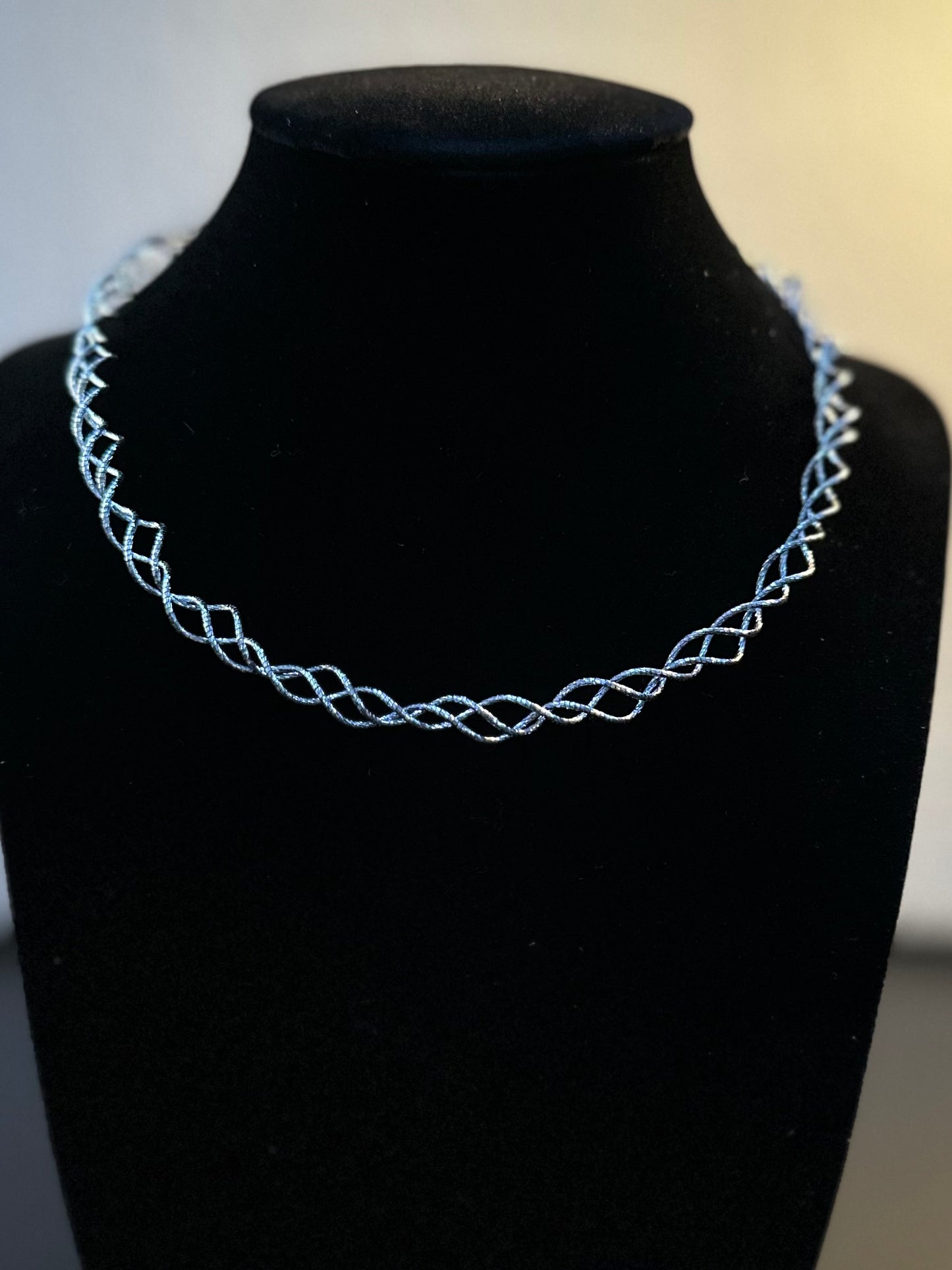Radiant Silver Twist Sterling Necklace