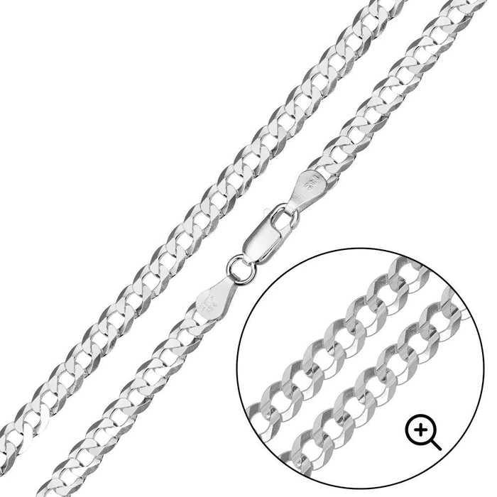 Sterling Silver Cuban Chain 6mm