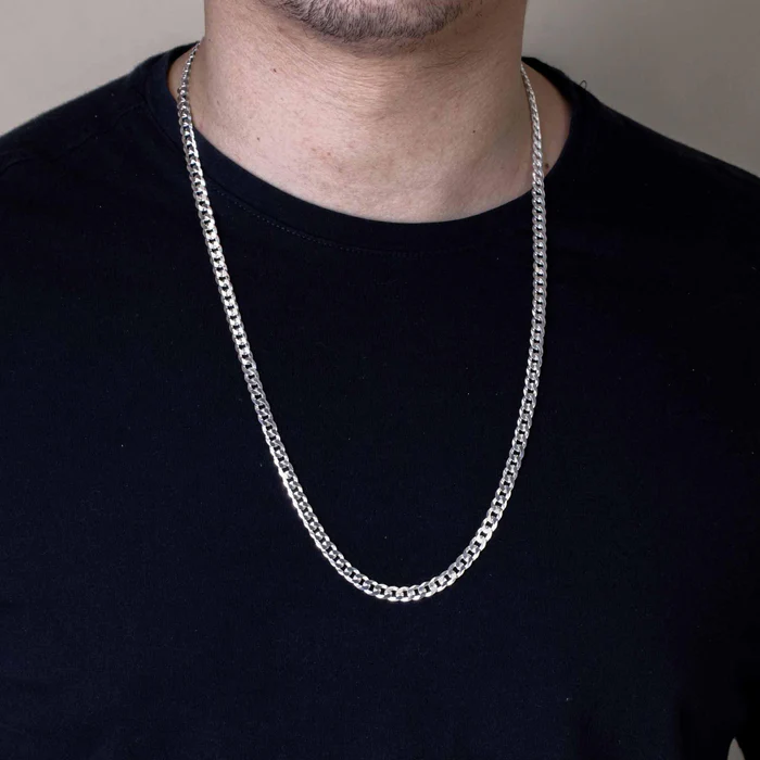 Sterling Silver Cuban Chain 6mm