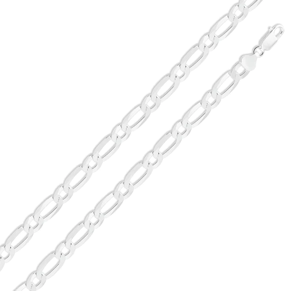 Sterling Silver Figaro Chain 5.5mm