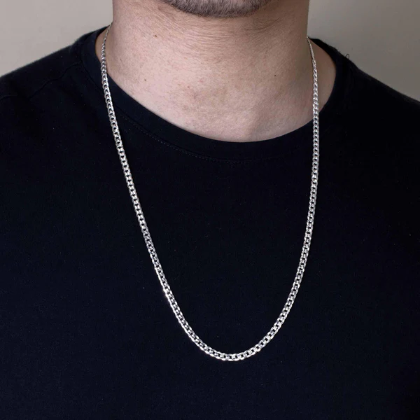 Sterling Silver Cuban Chain 4mm