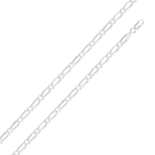 Sterling Silver Figaro Chain 6.6mm