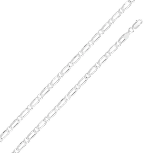 Sterling Silver Figaro Chain 6.6mm