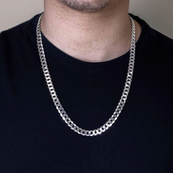 Sterling Silver Cuban Chain 8mm
