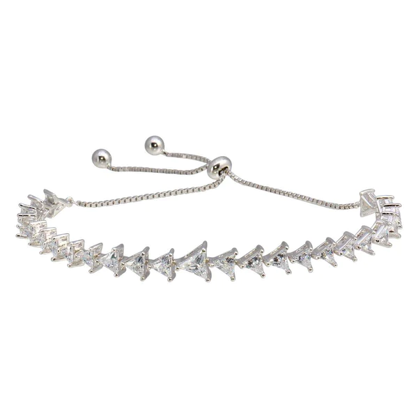 Cubic Zirconia Triangular Bracelet