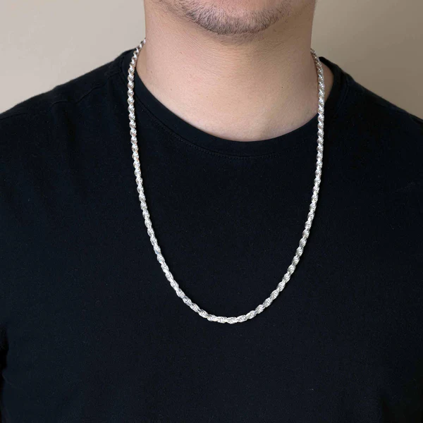 Sterling Silver Rope Chain 5mm