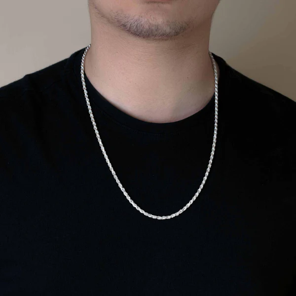 Sterling SIlver Rope Chain 3.6mm