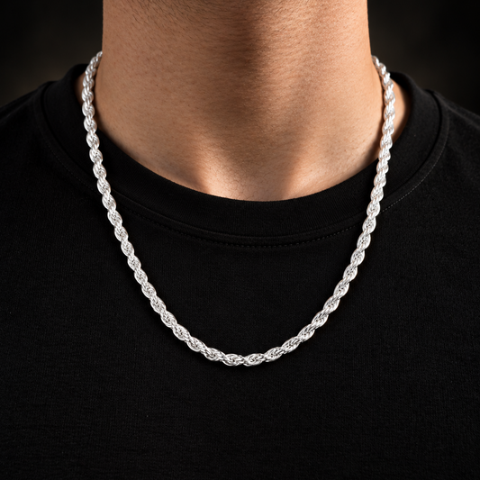 Sterling Silver Rope Chain 5mm