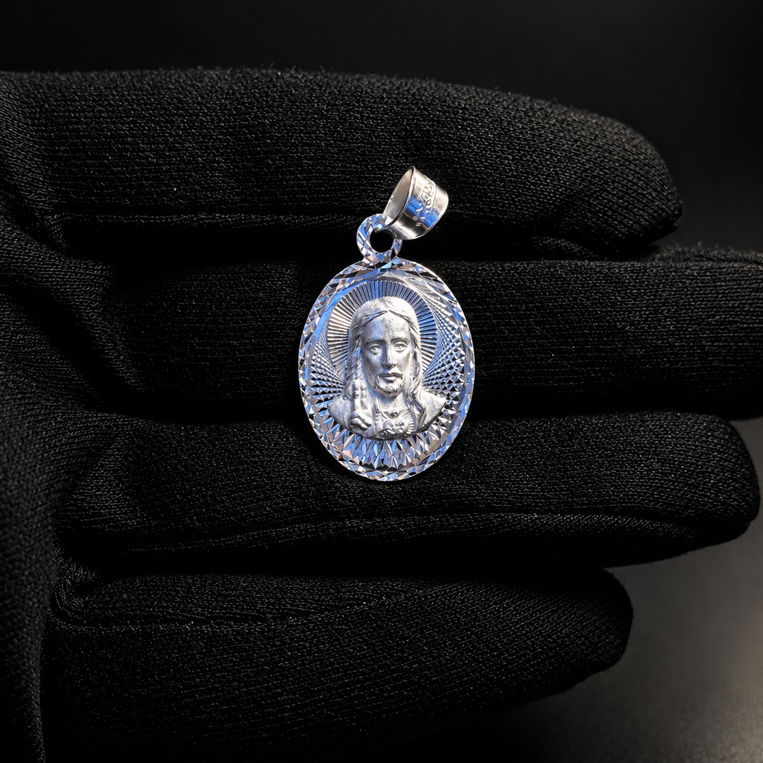 High Polished Jesus Medallion